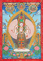 Thangka - Avalokiteshvara Thangka von Avalokiteshvara.
