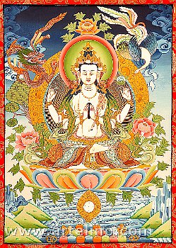 Avalokiteshvara - vier Arme.