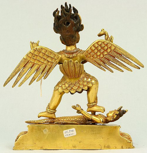Garuda statue from behind.