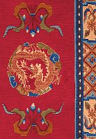 Detail von einem Tibet Teppich