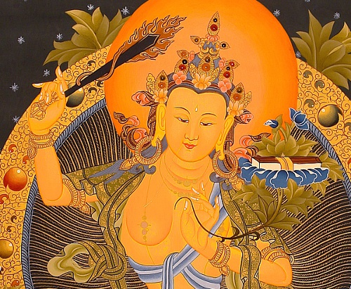 Manjushri with Lotus and Book.