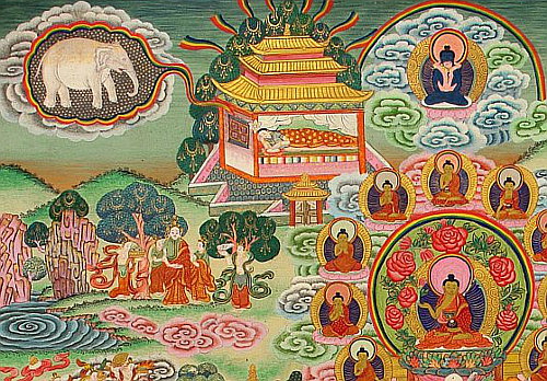 Buddha Life Detail - Conception and Birth of Buddha