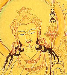Thangka Malerei mit Padmasambhava