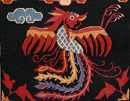 Phoenix Birdie on Tibetan Rug.