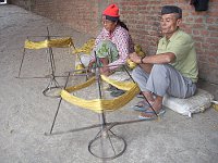 Hand Spinnen in Nepal.