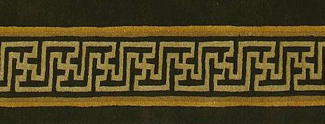 Swastika design symbol on Tibetan rugs.