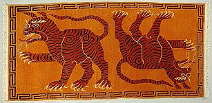 Traditional Tibetan Tiger Rug