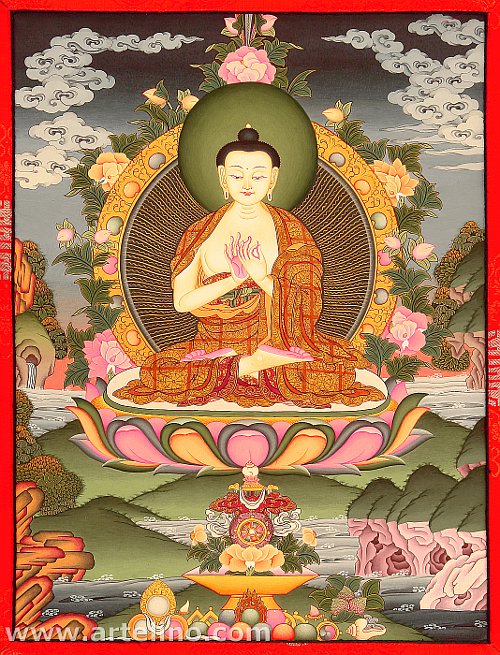 Vairocana Buddha Thangka.