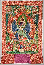 Yamantaka Thangka 19. Jahrhundert.