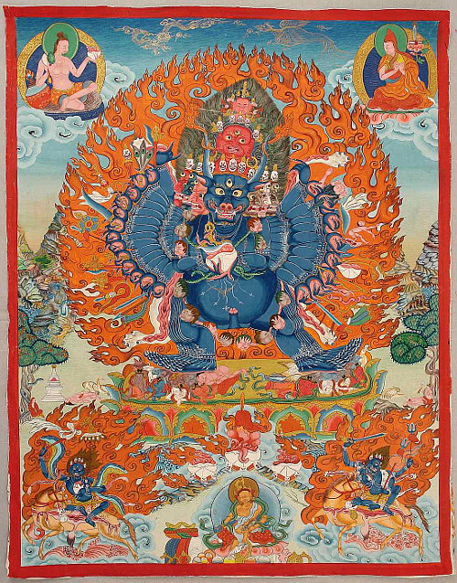 Yamantaka Thangka - 20. Jahrhundert.