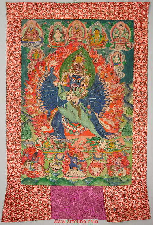 Yamantaka Thangka - 19. Jahrhundert.