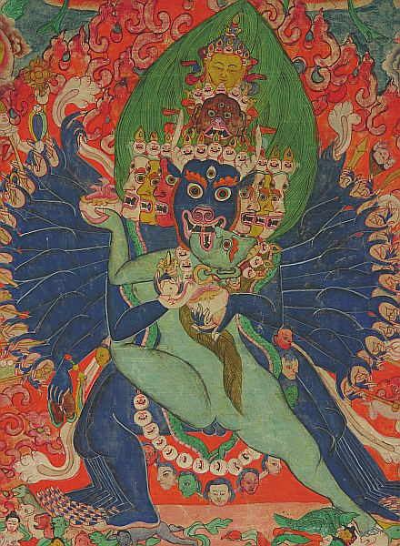 Yamantaka Thangka - Detail.