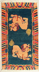 Traditioneller Tibet Teppich.